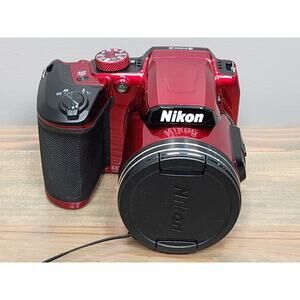 Nikon COOLPIX B500 40x 16.0MP Digital Camera - Red Bent Frame Around Lens